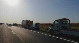 Accident în lanț cu 4 mașini pe Autostrada Soarelui, pe sensul spre mare
