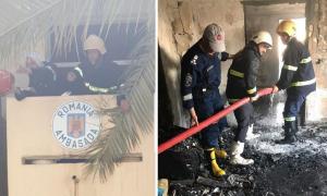 Incendiu la Ambasada României în Irak. Personalul a fost evacuat (Video)