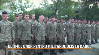 Moment de reculegere pentru Ciprian Ştefan Polschi, militarul ucis la Kabul