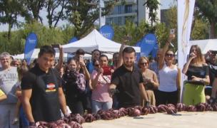 Cel mai mare tapas de caracatiţă din lume, preparat la WishFest, în București