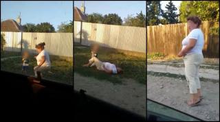 O mamă din Călărași cade beată pe marginea drumului, iar copilaşul îi ţine berea. Fiica ei: "Iar ai băut, mamă? O să se aleagă praful de tine" (Video)