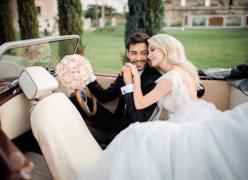 Momente unice pentru Andreea Bălan şi George Burcea. S-au căsătorit religios şi şi-au botezat fetiţa cea mică