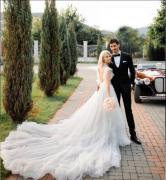 Noi imagini de la nunta de poveste a Andreei Bălan cu George Burcea