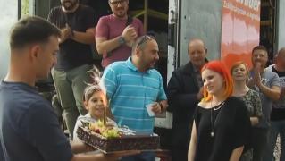 Actriţa Cristina Ciobănaşu și-a sărbătorit ziua pe platoul de filmare de la "Sacrificiul"