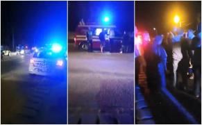 Scandal monstru în stradă, după un accident, la Strehaia: "Bagă-i fiola! De ce nu-i bagă fiola?" (Video)