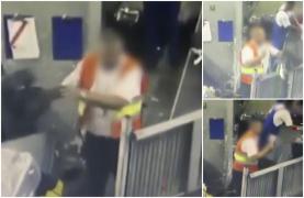 Angajat filmat cum aruncă cu bagajele călătorilor, la Otopeni
