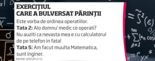 Părinți zăpăciți pe un grup de WhatsApp, din cauza unui exercițiu de matematică pentru clasa a 4-a