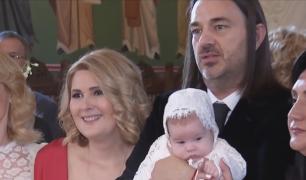 Sara Maria Francesca, fetița Alessandrei Stoicescu, a fost botezată (Video)