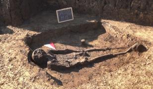 Schelet vechi de 2200 de ani, descoperit în Sălcuţa, Bistriţa-Năsăud