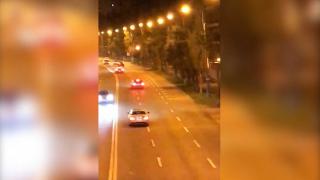 BMW distrus după o cursă nebună între mașini, în Mamaia