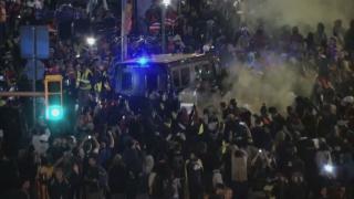 Protestele separatiștilor catalani au degenerat în noi violențe la Barcelona