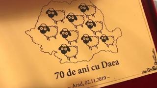 Tort în formă de oaie pentru Petre Daea, cu ocazia zilei sale de naştere