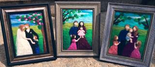 O tânără din Bucureşti a renunțat la job pentru a face tablouri din lână