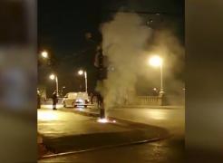 Incendiu izbucnit la un stâlp de electricitate, în Timişoara