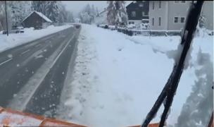 Prima ninsoare a sezonului a provocat haos în Europa (Video)