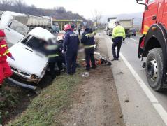 Accidentul cu doi morţi, din Cluj, momentul impactului. Femeia din Dacie era însărcinată (Video)
