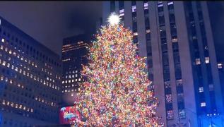 Luminile celui mai faimos brad din lume au fost aprinse, la New York