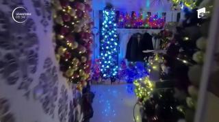 Casă împodobită cu 350 de brazi de Crăciun, în Germania