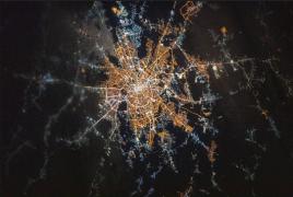 București, imagine surprinsă de pe orbita Pământului