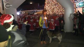 Cursă cu 300 de Moș Crăciuni, organizată la Sibiu