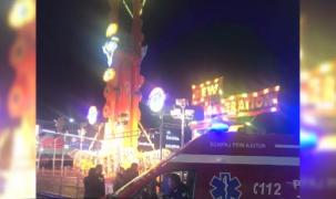 Femeie la un pas să cadă dintr-un carusel, după ce a leşinat, într-un parc de distracţii din Timişoara