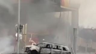 Benzinărie distrusă de o explozie, în Bosnia