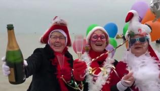 Baia rece de 1 ianuarie are mulți fani în vestul Europei