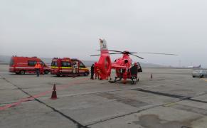 Un elicopter SMURD a aterizat de urgență în Cluj, după ce a transportat un pacient
