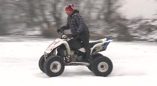 Adrenalină și viteză pe răul înghețat din Târgu-Mureş