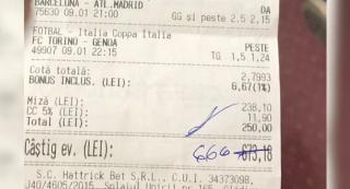 Un tânăr din Suceava a ajuns în cătuşe după ce a încasat un câştig la pariuri sportive