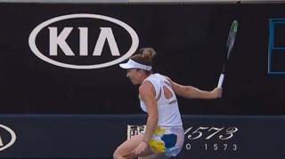 Simona Halep, reacţie după victoria cu emoţii din primul tur de la Australian Open