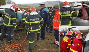 Accident mortal în Tulcea. Din cauza vitezei, un tânăr de 25 de ani a murit la impactul devastator cu un copac (Video)