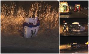 Accident rutier devastator la Buzău. Fetiţă de 2 ani în comă profundă, alte trei persoane în stare critică (Video)