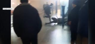 Un jandarm a lovit fără milă un bărbat beat, pe care-l trântise la pământ, la Cluj