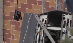 Explozie la un hotel din Sinaia. Un bancomat a fost aruncat în aer (Video)