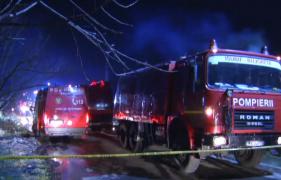 Incendiu puternic în Ilfov. Doi bărbaţi au murit