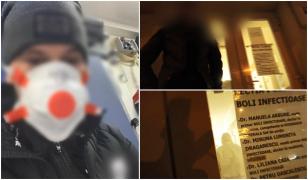 Şofer din Galaţi întors din Italia, suspect de coronavirus, dus la analize, a refuzat izolarea şi umblă nestingherit prin curtea spitalului