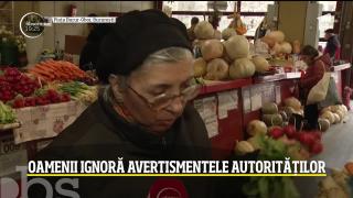 Piaţa Bucur-Obor din București, populată că în orice alt weekend