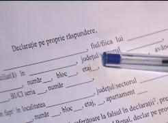 Autoritățile au simplificat declarația pe propria răspundere pentru ieșirea din casă