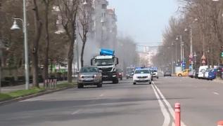 Bulevardele din Constanța, dezinfectate de autorități