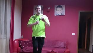 Andrei Oşanu, terapie cu zumba în izolare