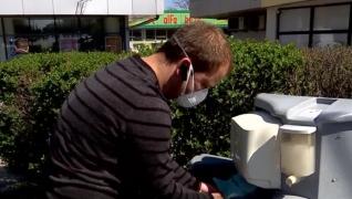 Lavoare cu apă şi săpun în puncte-cheie Constanța