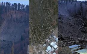 Alunecare masivă de teren la Azuga. 130 de persoane evacuate (Video)