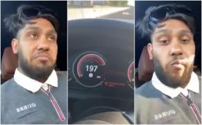 Live, pe Facebook, cu 200 de km/h: "Eu merg cu 200, voi stați în casă și vă uitați la mine" (Video)