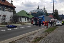 Un motociclist a murit, la Predeal, după impactul cu o mașină (Video)