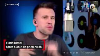 Florin Ristei cântă live alături de prietenii săi din izolare