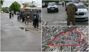 Oamenii din cartierul închis la Buzău s-au speriat și fac cozi la magazine, să cumpere alimente (video)