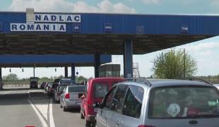 Cozi de mașini la Vama Nădlac. Românii se întorc acasă