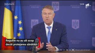Observator Update, 7 mai, ora 18:00: Klaus Iohannis, declarații al Palatul Cotroceni