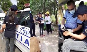 Surpriză de proporții pentru o fetiță din Teleorman care visează să devină polițistă